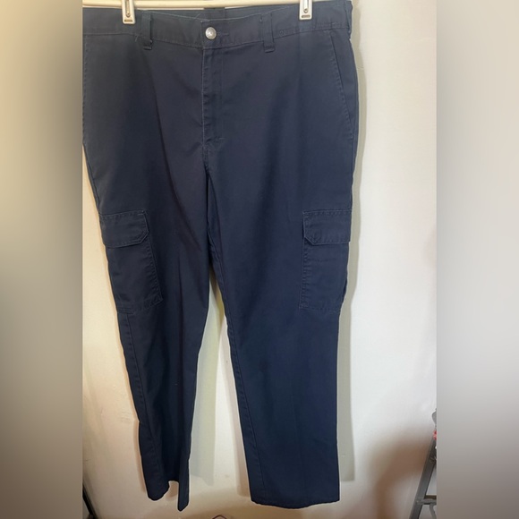 Dickies Blue Industrial Cargo Pants Sz 34/32 - Picture 2 of 8
